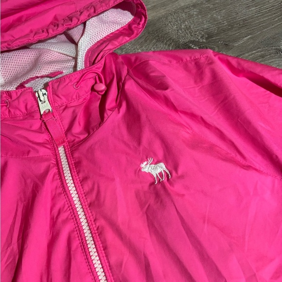 Abercrombie & Fitch Vibrant Pink Windbreaker - Picture 3 of 4